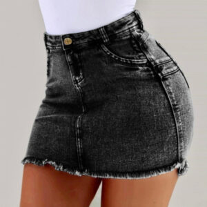 Hot sale! Sexy tight denim mini skirt in the style of Europe and the USA